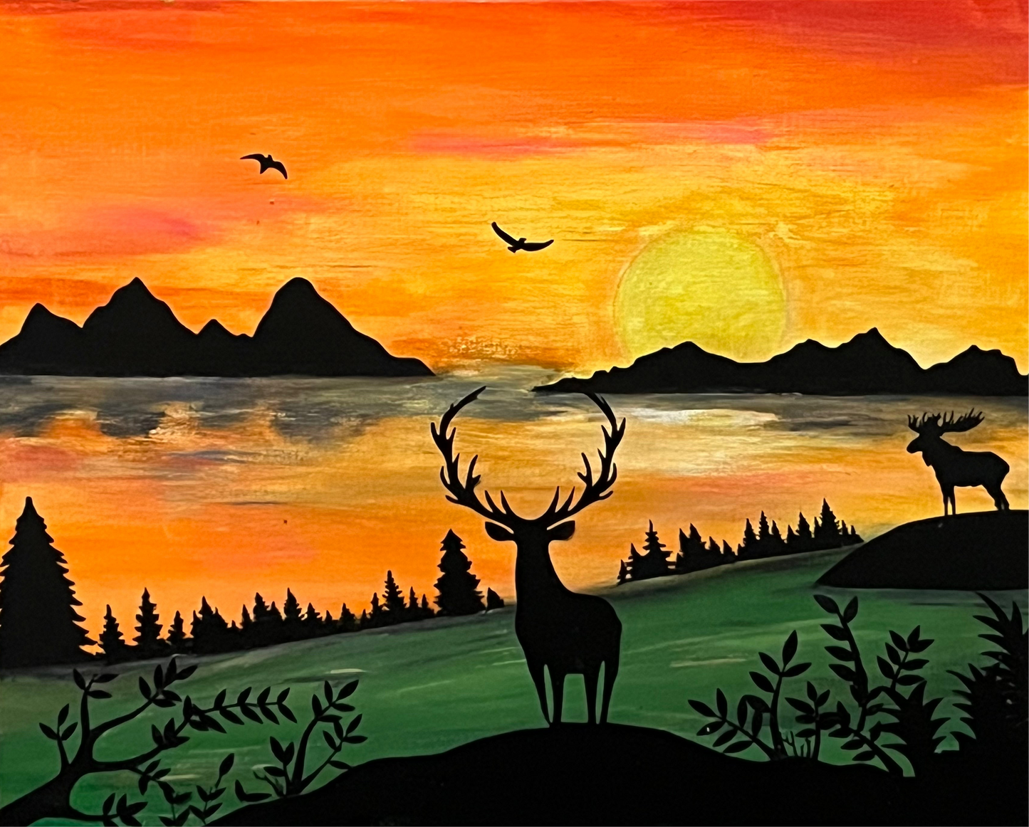 Elk Sunset
