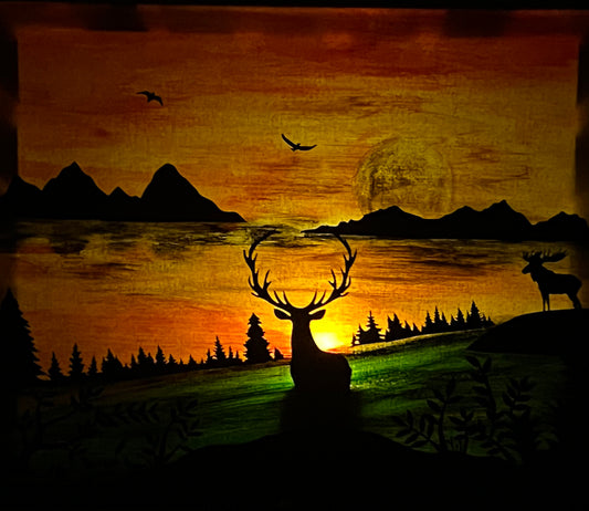 Elk Sunset